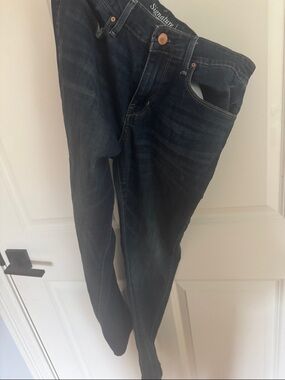 Signature Levi Women’s Slim Straight Dark Blue Jeans